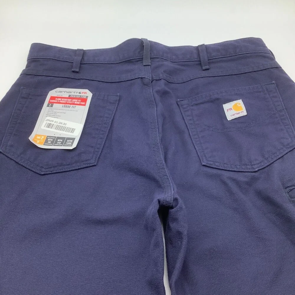 Carhartt FR Flame Resistant Mens Loose Fit Canvas Utility Pants Size 36 x 30 NWT
